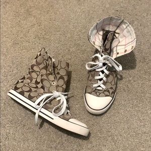 Authentic Coach Bonney High Top Sneakers 8.5